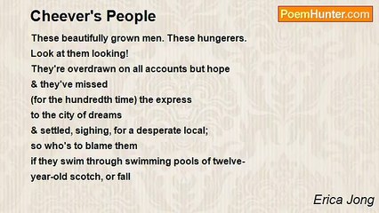 Erica Jong - Cheever's People