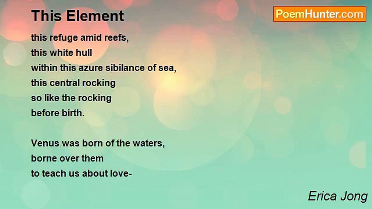 Erica Jong - This Element