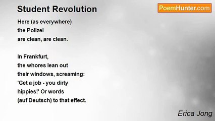 Erica Jong - Student Revolution
