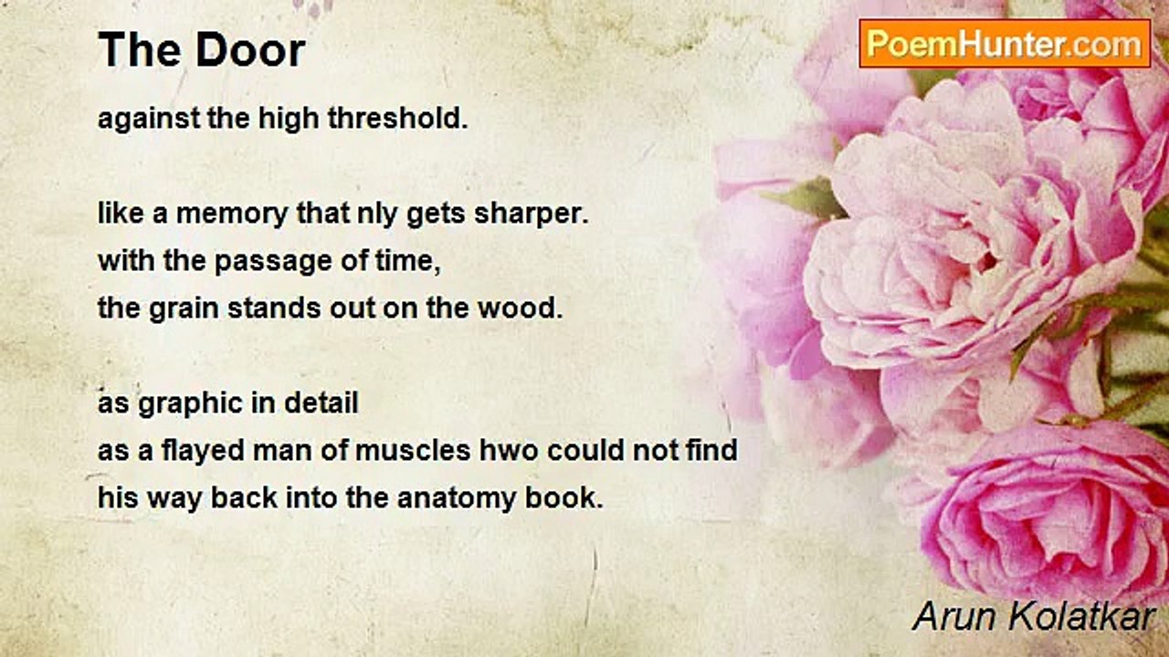Arun Kolatkar - The Door