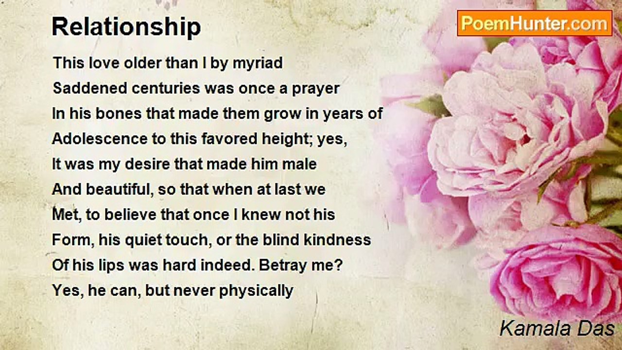 Kamala Das - Relationship