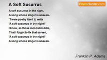 Franklin P. Adams - A Soft Susurrus