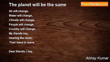 Abhay Kumar: The Planet's Unchanging Core 🌍