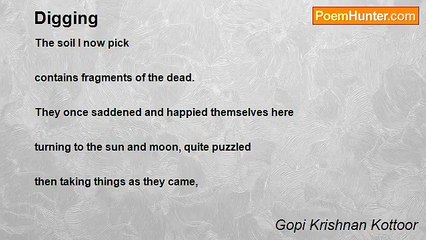 Gopi Krishnan Kottoor - Digging