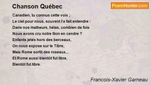 Francois-Xavier Garneau - Chanson Québec