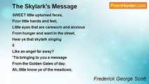 Frederick George Scott - The Skylark's Message