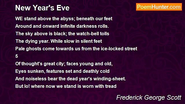 Frederick George Scott - New Year's Eve