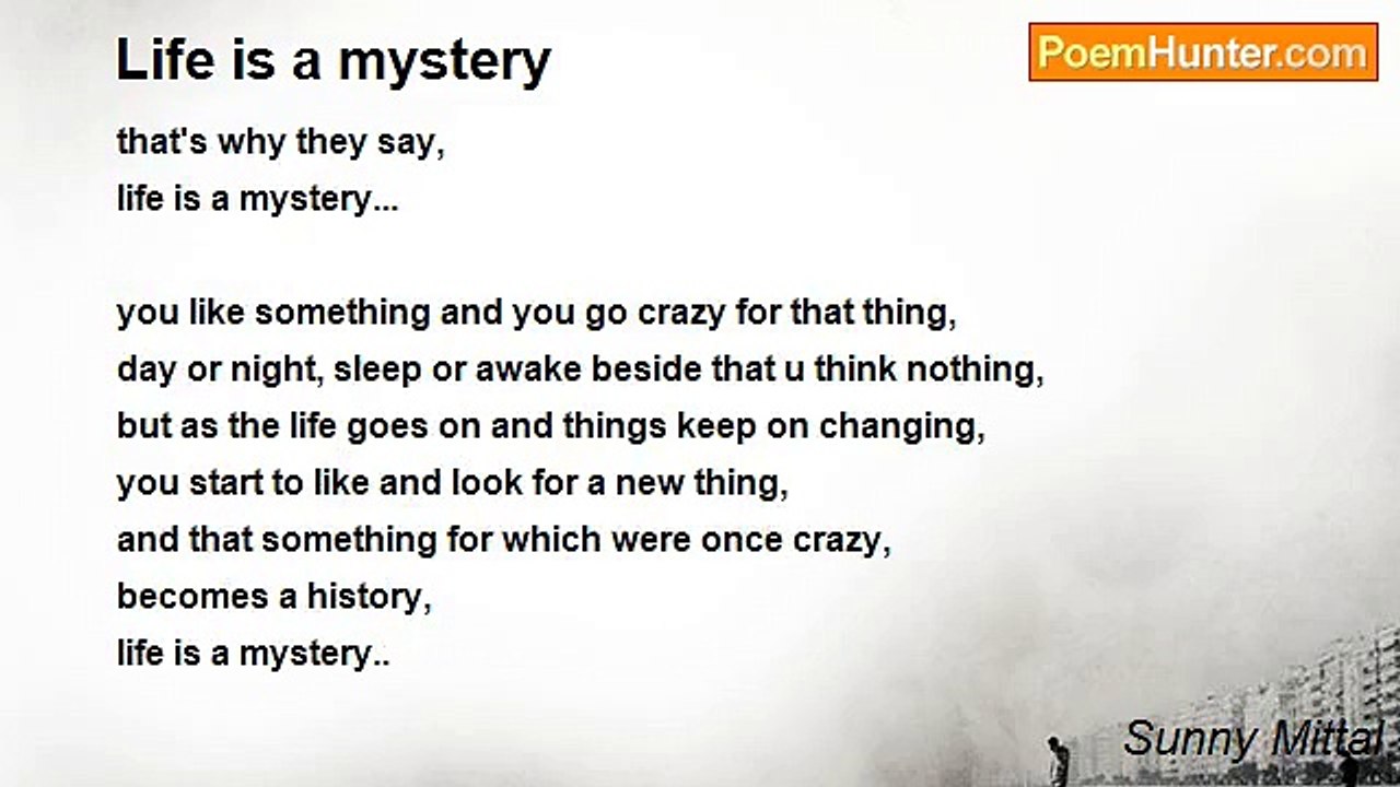 Sunny Mittal - Life is a mystery