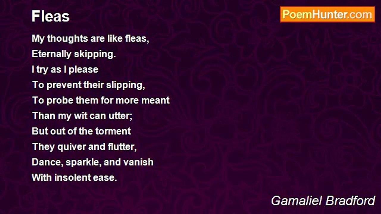 Gamaliel Bradford - Fleas