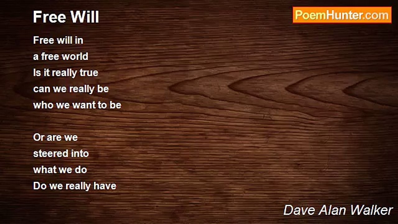 Dave Alan Walker - Free Will