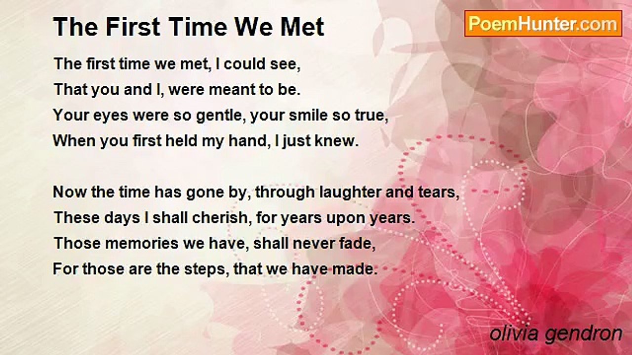 olivia gendron - The First Time We Met