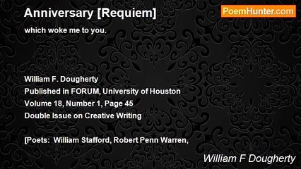 William F Dougherty - Anniversary [Requiem]