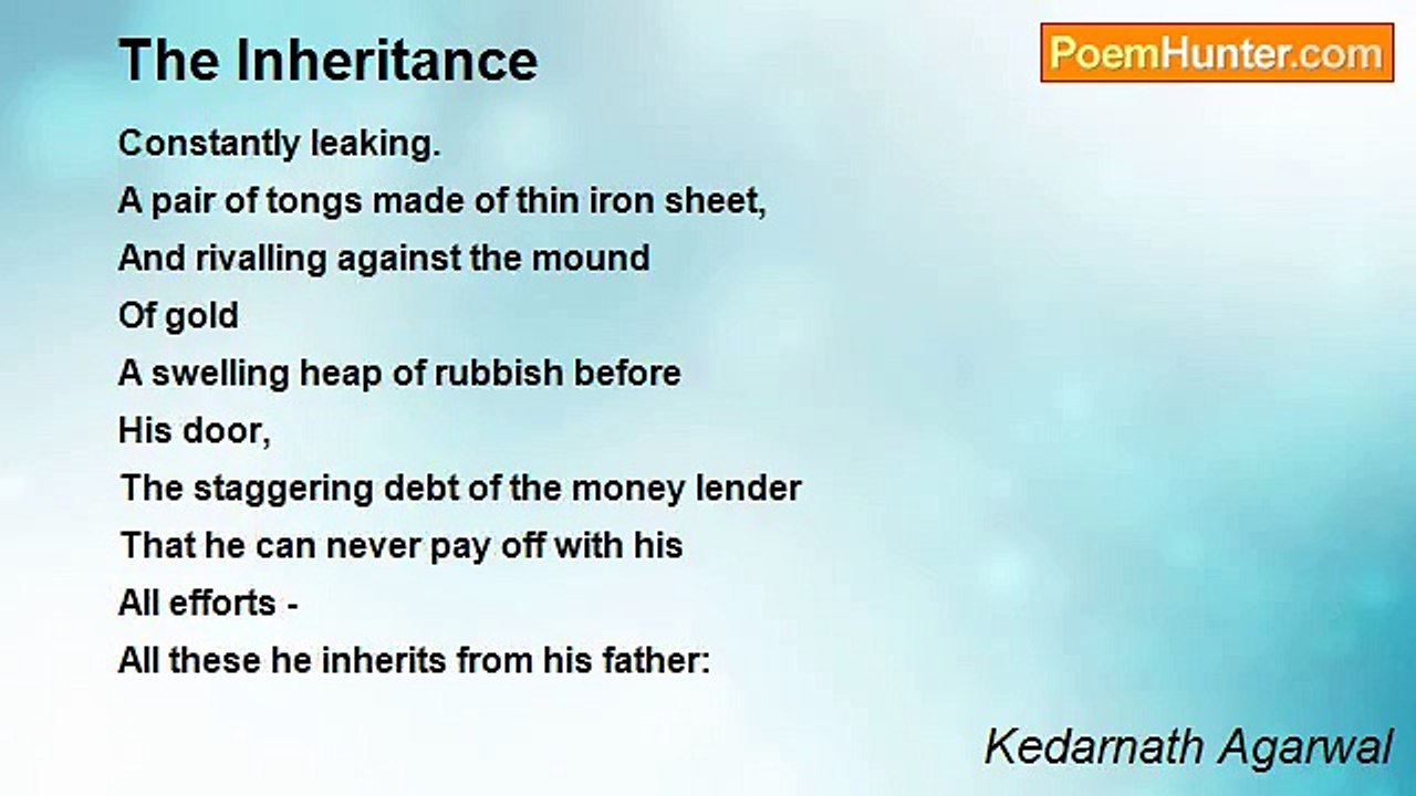 Kedarnath Agarwal - The Inheritance