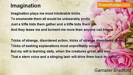 Gamaliel Bradford - Imagination