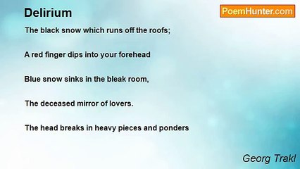 Georg Trakl - Delirium