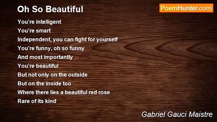 Gabriel Gauci Maistre - Oh So Beautiful