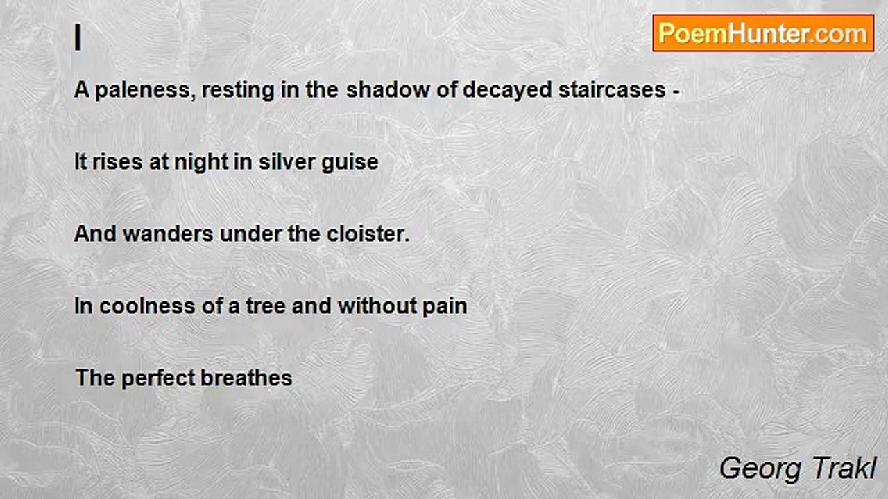 Georg Trakl - I