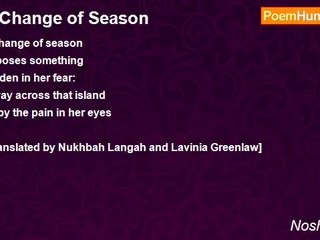 Noshi Gilani - A Change of Season