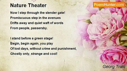 Georg Trakl - Nature Theater