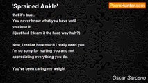 Oscar Sarceno - 'Sprained Ankle'