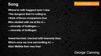 George Canning - Song