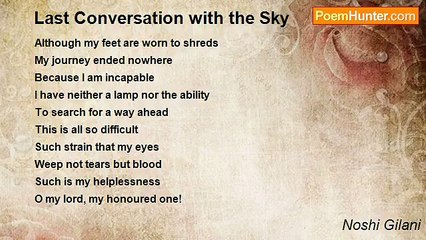 Noshi Gilani - Last Conversation with the Sky