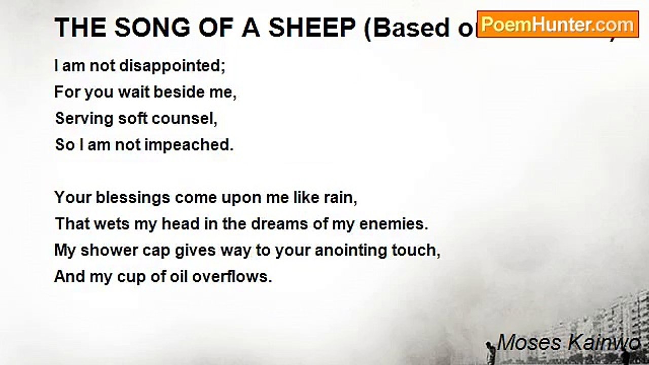 Moses Kainwo - THE SONG OF A SHEEP (Based on Psalm 23)