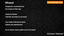 Kishwar Naheed - Ghazal