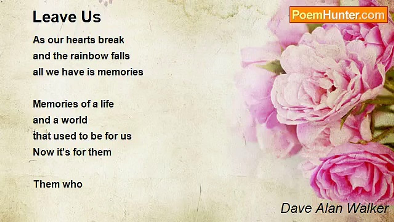 Dave Alan Walker - Leave Us