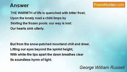 George William Russell - Answer