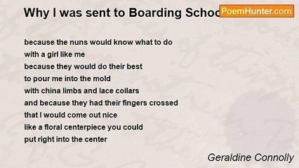 Geraldine Connolly - Why I was sent to Boarding School