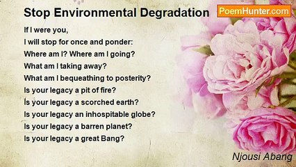 Njousi Abang - Stop Environmental Degradation