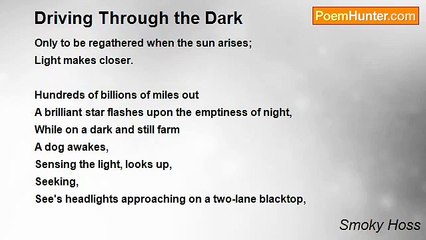 Smoky Hoss - Driving Through the Dark