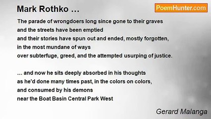 Gerard Malanga - Mark Rothko …