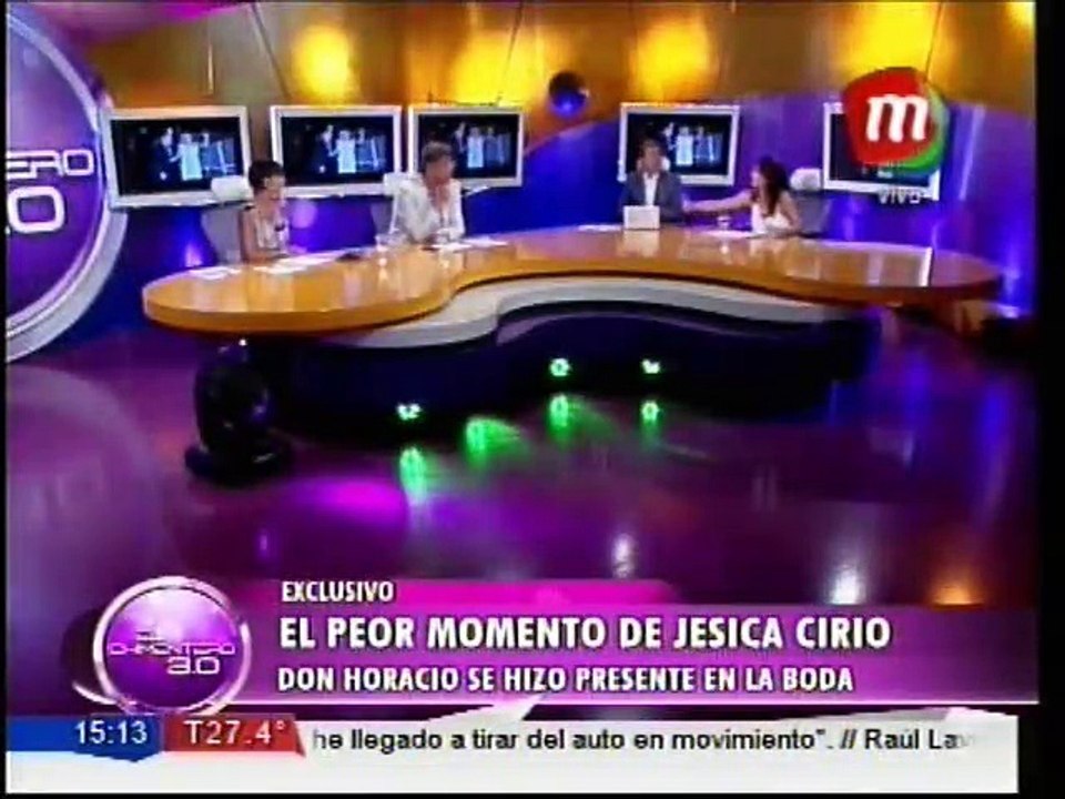 El peor momento de Jésica. Don Cirio se apareció en la boda