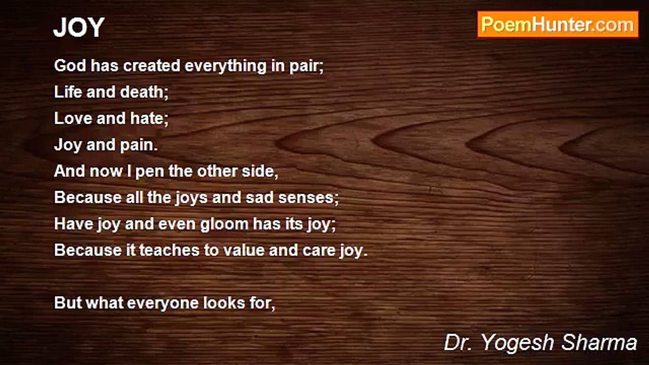 Dr. Yogesh Sharma - JOY