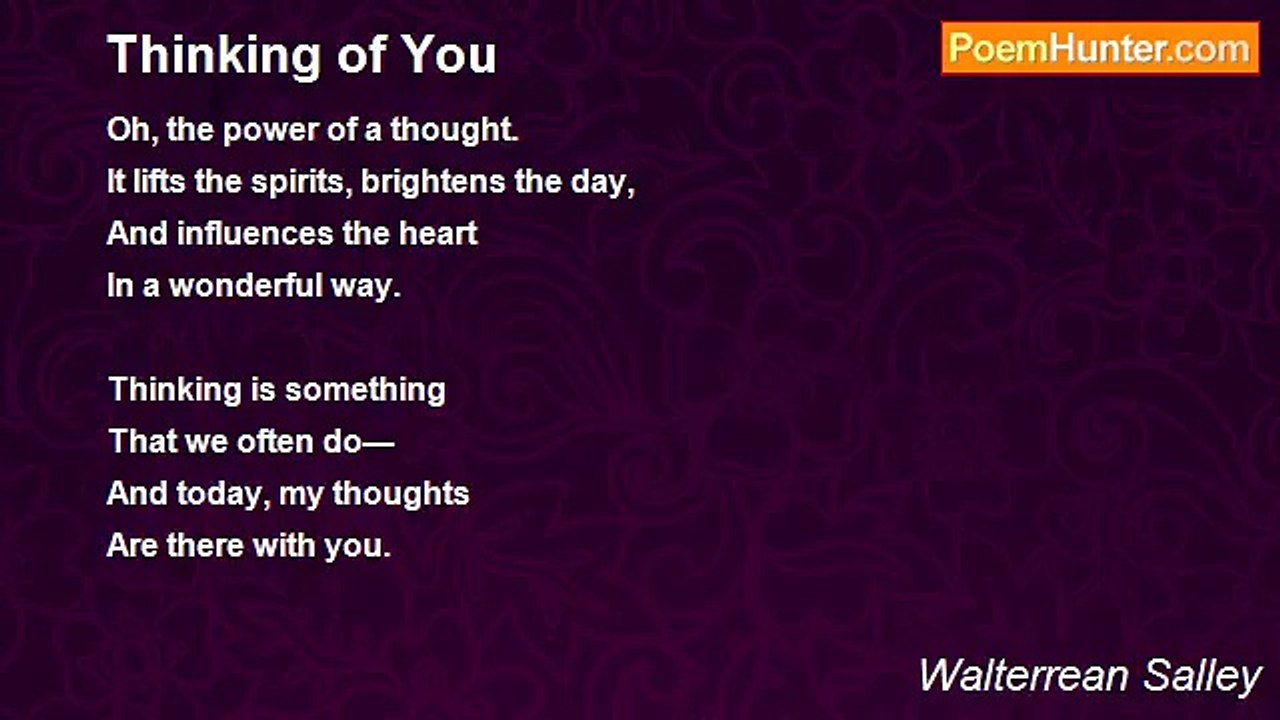 Walterrean Salley - Thinking of You