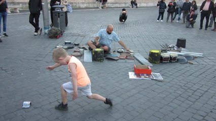 Dario Rossi Street Drummer
