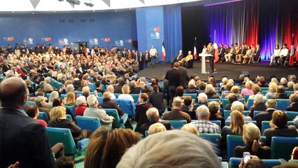 Nicolas Sarkozy galvanise ses militants à Caen