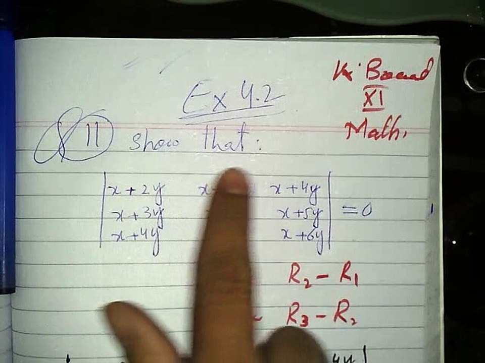 Maths XI Ex4.2 Q11
