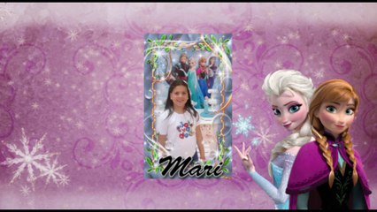 Retrospectiva animada Frozen 2014 (Mari Frozen 8 anos) "Let it go"