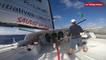 Route du Rhum. Images du bord sur Initiatives Coeur