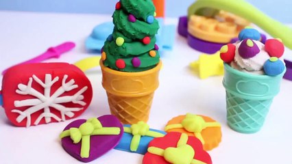 Christmas Play Doh Ice Cream Playdough Popsicles Play-Doh Scoops 'n Treats Playset Xmas Season