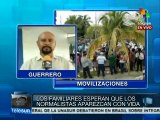 Bloquean aeropuerto de Acapulco, exigen justicia por caso Ayotzinapa