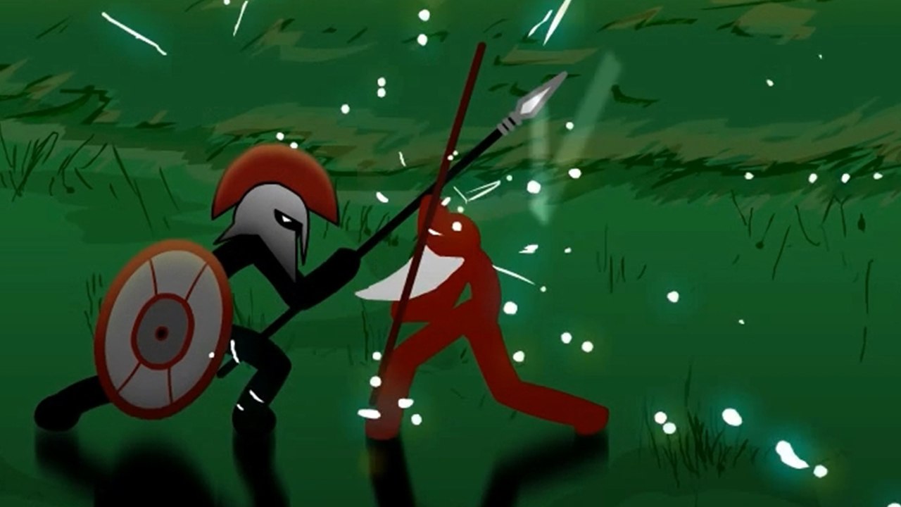 Spartan vs Old Man (Stick Figures)