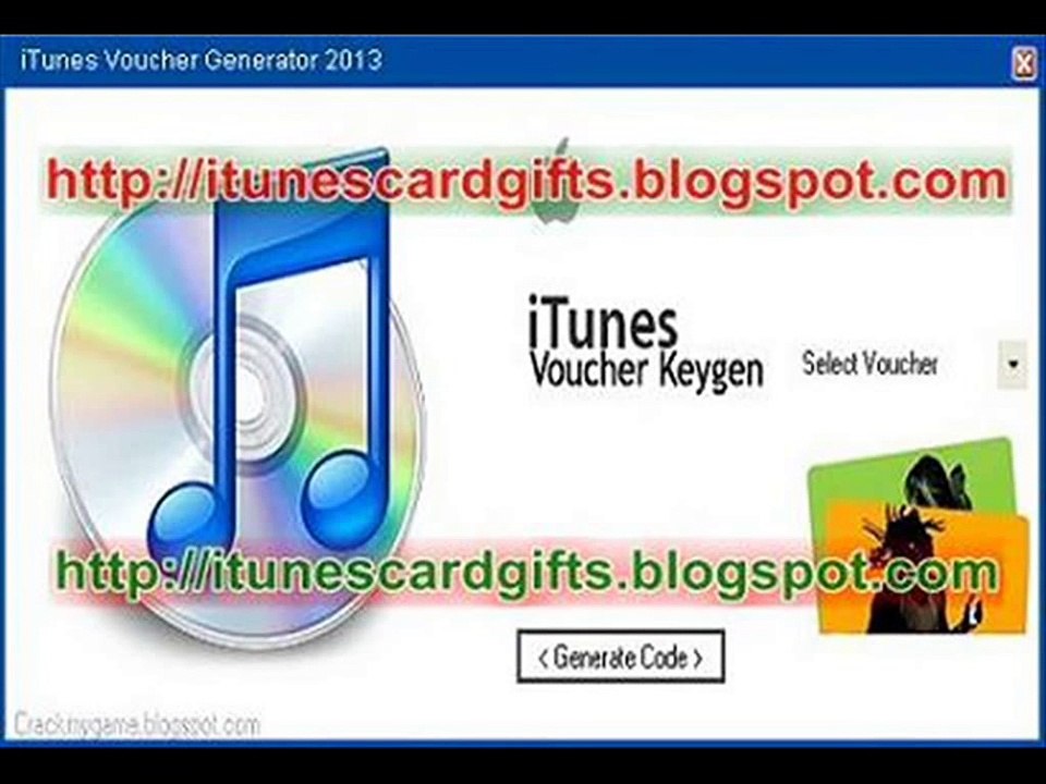 Get more music on Itunes with iTunes Voucher Generator 2013