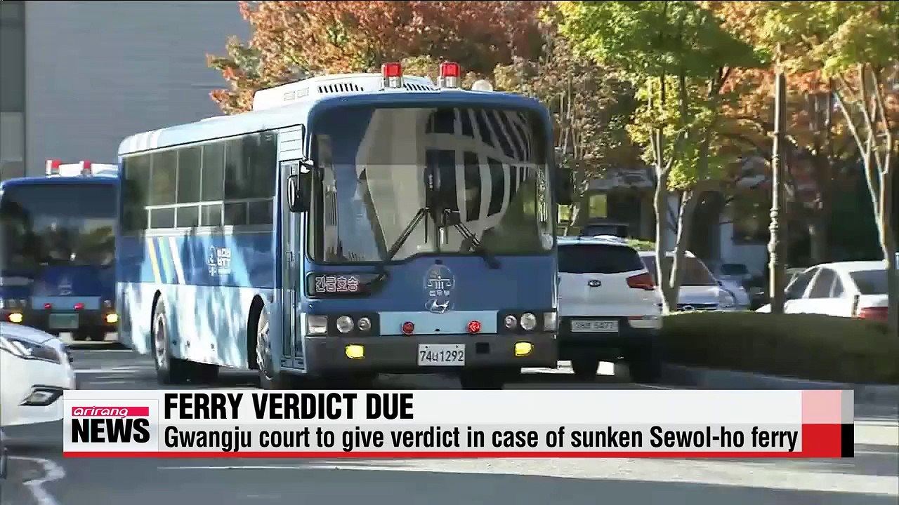 Gwangju court to give verdict in case of sunken Sewol-ho ferry