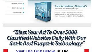 Total Advertising Network Don't Buy Unitl You Watch This Bonus + Discount