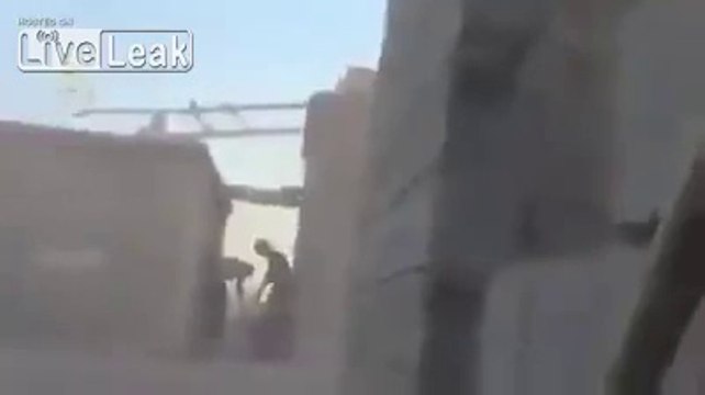 Direct hit on ISIS terrorists with artillery shell