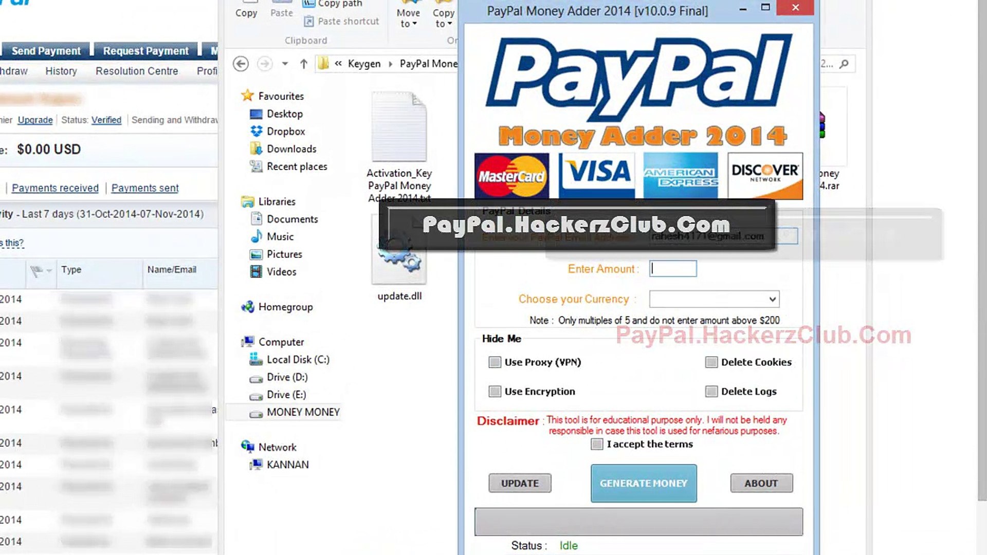 Paypal money generator activation code